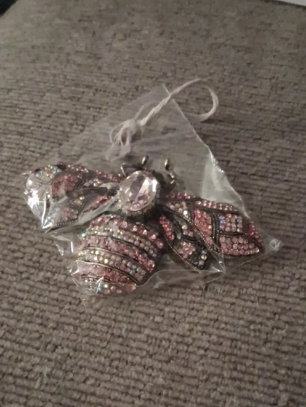 Sparkling Pink Bee Brooch - Women Accessories